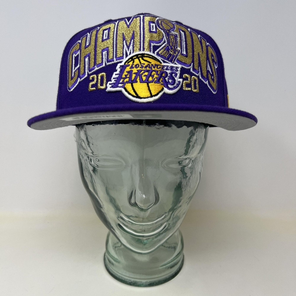 New Era Los Angeles Lakers‎ Fitted Hat Mens 7 1/4 Purple Gold NBA